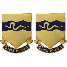 116th Cavalry Regiment Unit Crest (Sine Mora)